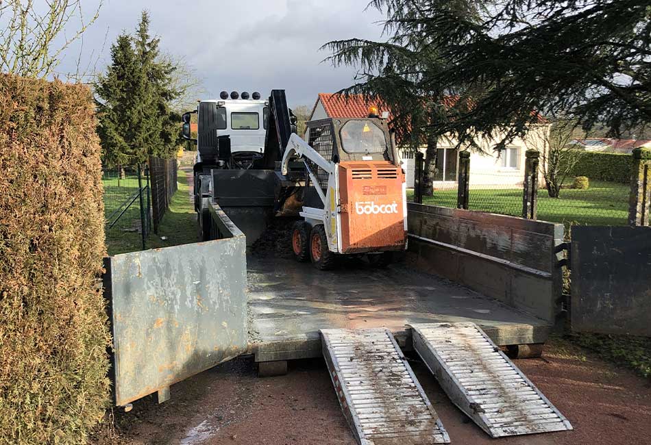 Location d'une benne à gravats à Mauléon à côté de Cholet et Bressuire